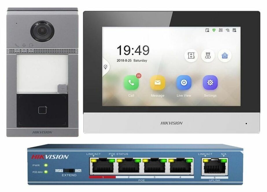 videointerfon wifi ip hikvision montaj