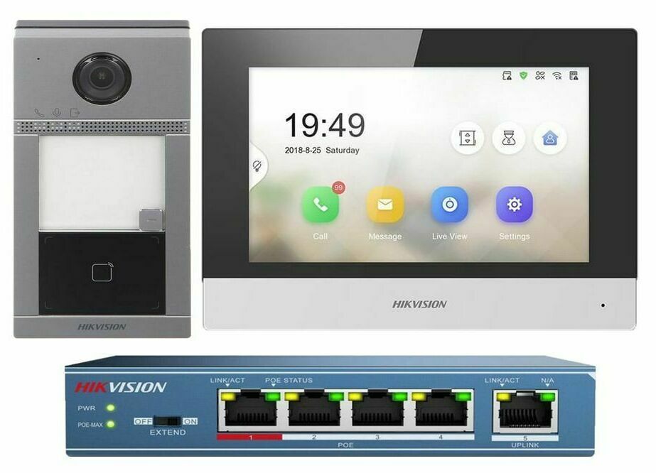 videointerfon wifi ip hikvision montaj